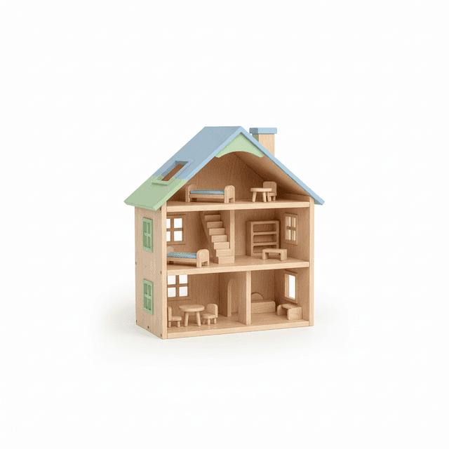 Puppenhaus aus Holz